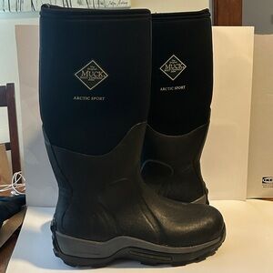 The Original Muck Boot Company Arctic Sport Boots - Black, Men’s size 10.
